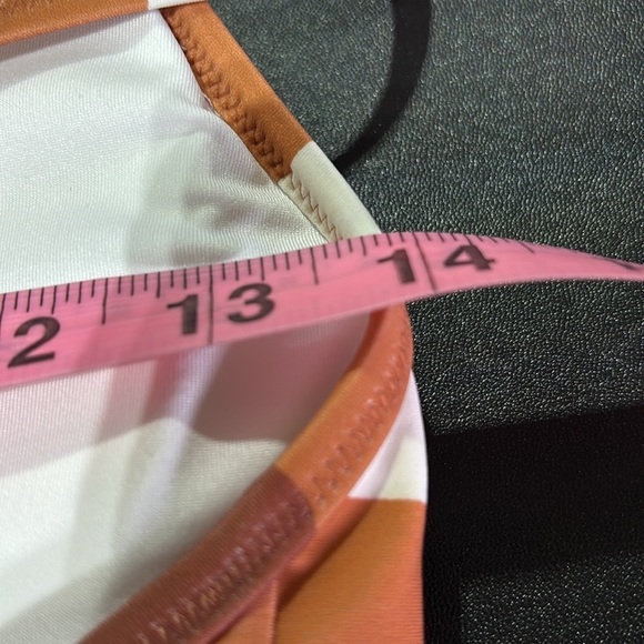 Upwest High Cut,Henley snap front,padded geometric pattern one piece swim,summer - Picture 10 of 10